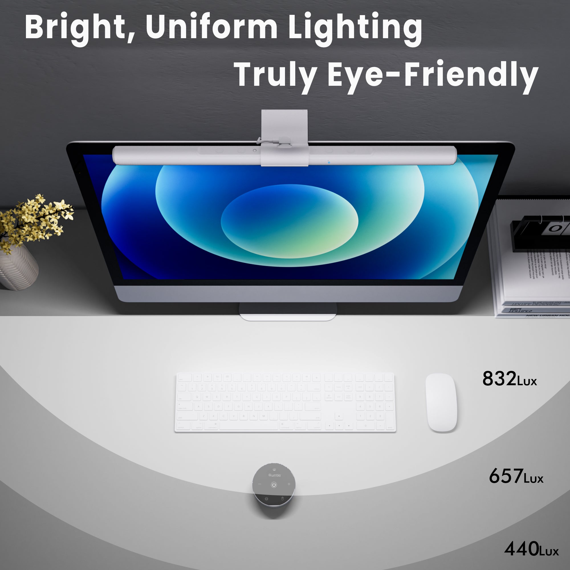 quntis-focus-41cm-monitor-light-bar-wei-fernbedienung image 2