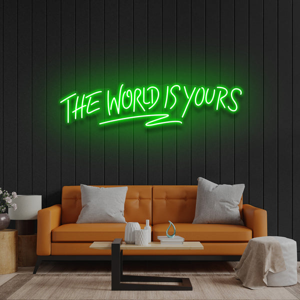 quntis-neon-signs-the-world-is-yours-pink-65-cm image 8