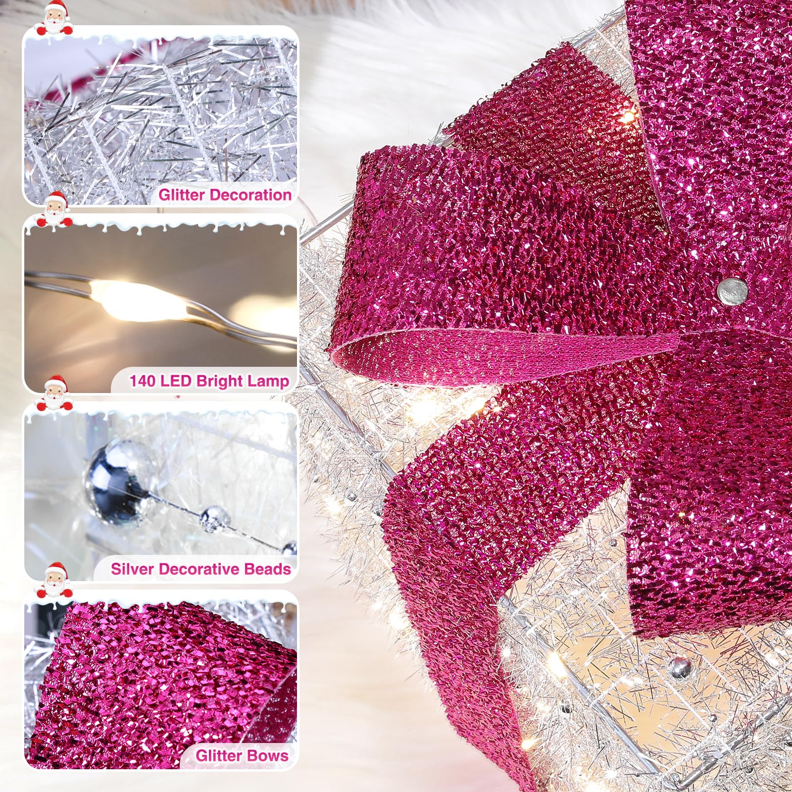 quntis-xmas-lights-geschenkboxen-3er-pink-140-led-timer image 5