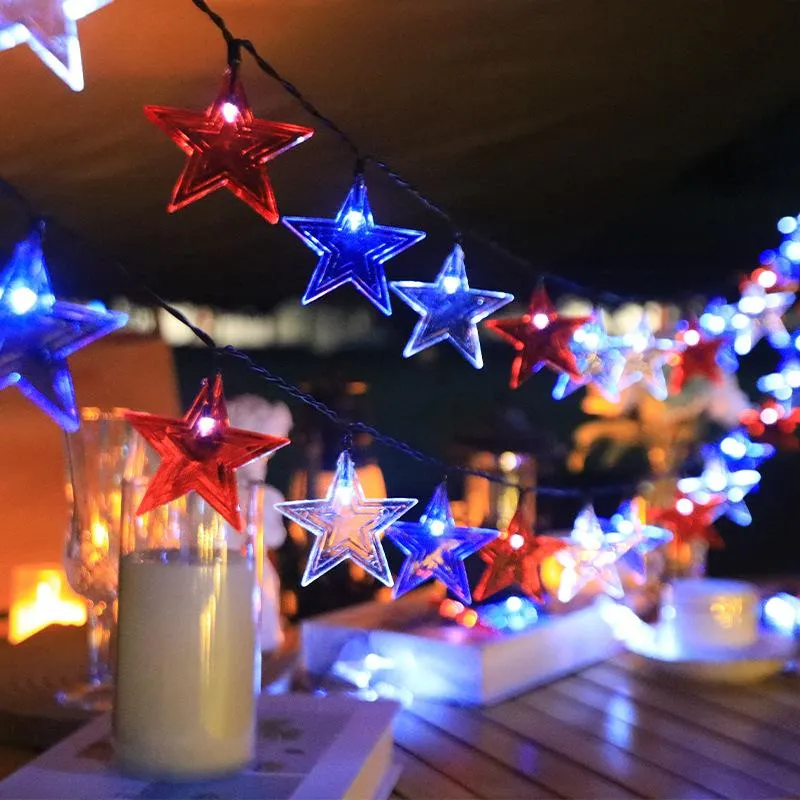 quntis-xmas-lights-stern-lichterkette-12-meter-solar-mehrfarbig image 1