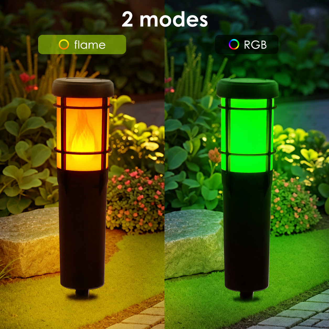 quntis-halloween-solar-fackeln-rgb-flamme-4er-pack-garten image 2