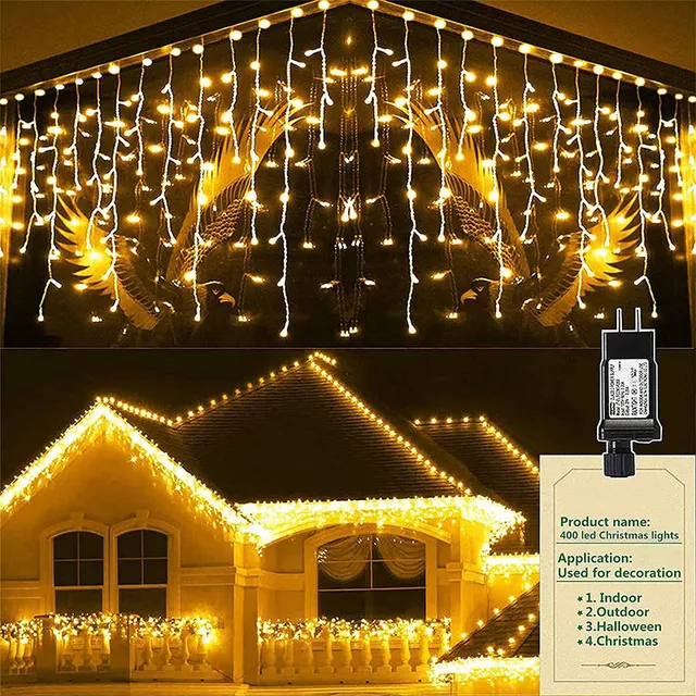 quntis-xmas-lights-eiszapfen-lichterkette-15m-warmwei image 1