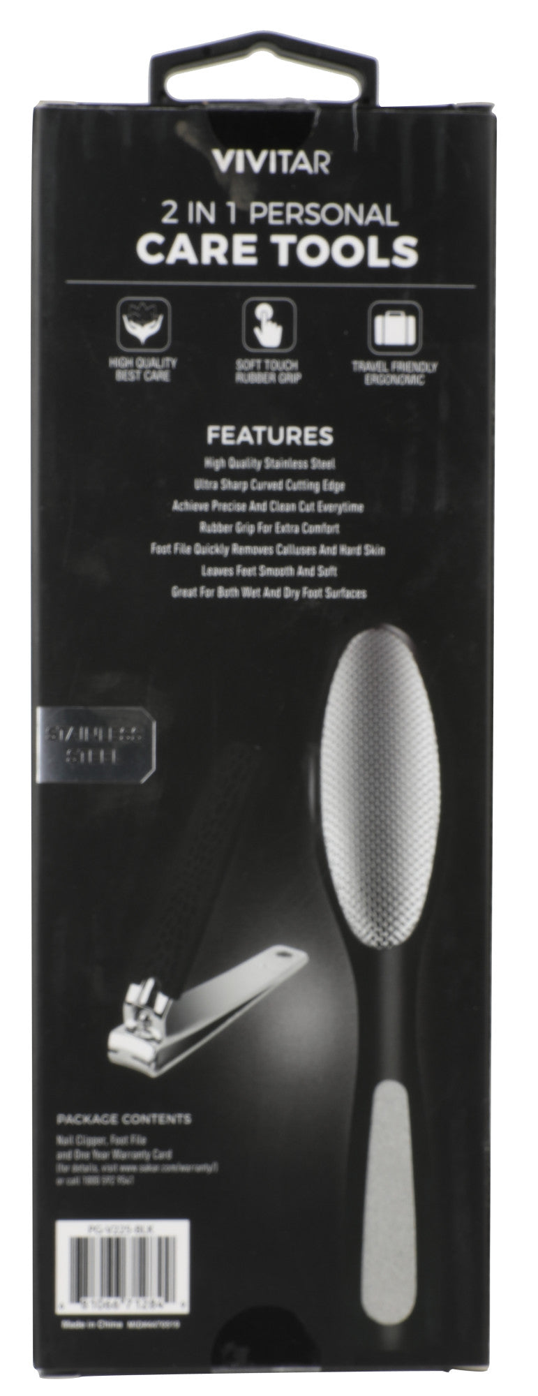 vivitar-beauty-2-in-1-pflegeset-nagelknipser-hornhautfeile image 3