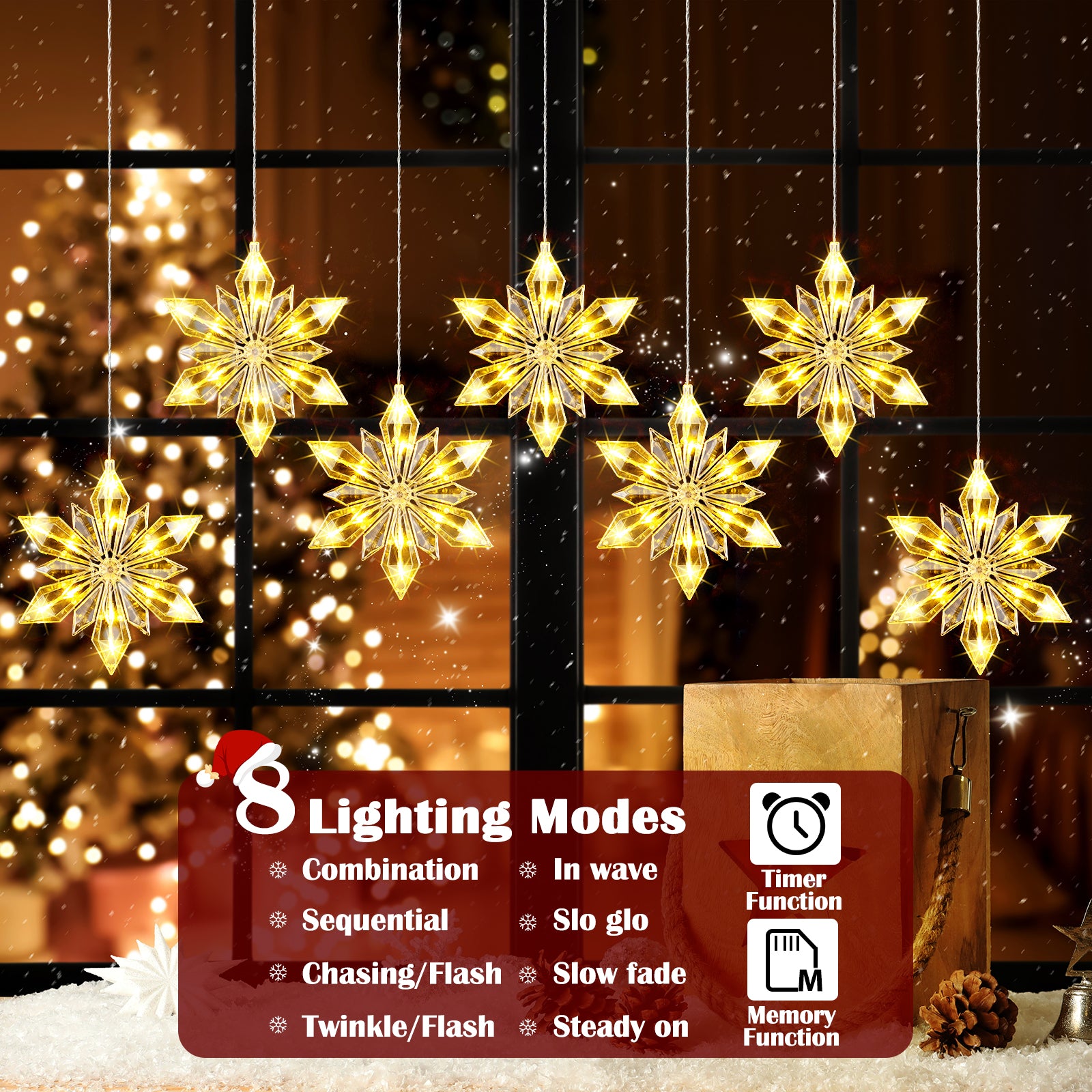 quntis-xmas-lights-schneeflocken-lichterkette-7-tlg-warmwei image 4