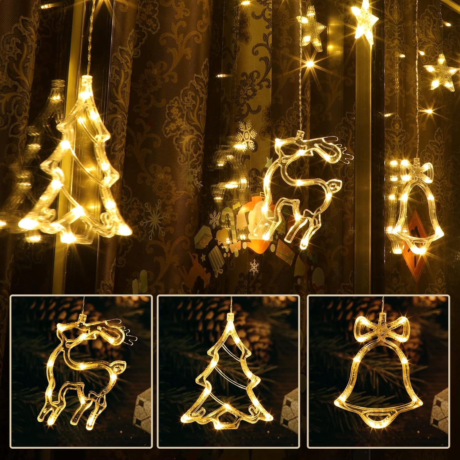 quntis-xmas-lights-138-led-lichtervorhang-warmwei-7-5ft image 3