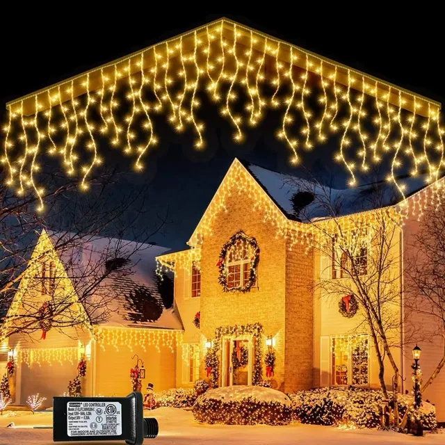quntis-xmas-lights-eiszapfen-lichterkette-400-led-warmwei image 1