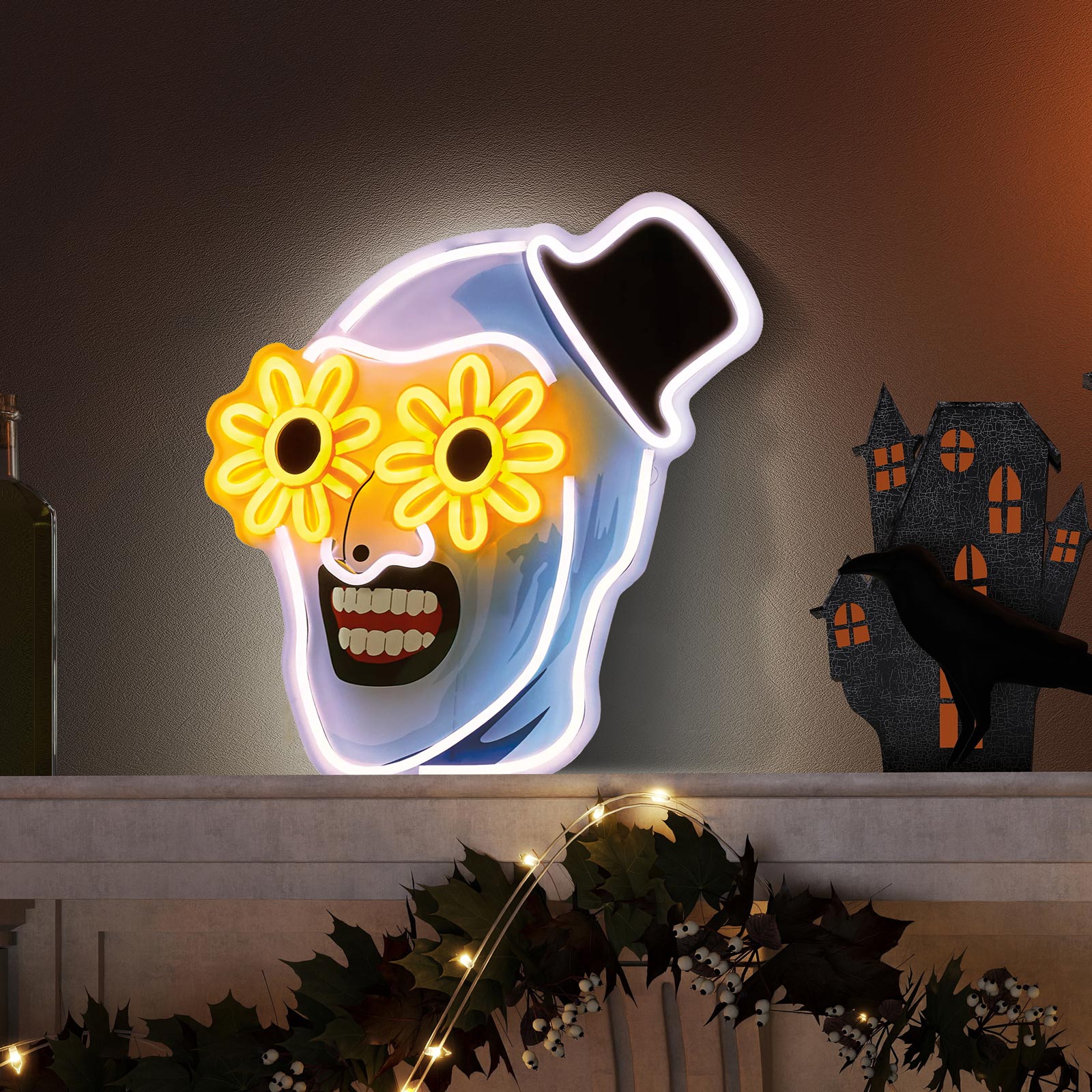 quntis-halloween-lights-neon-sign-clown-40-cm-dimmbar image 4