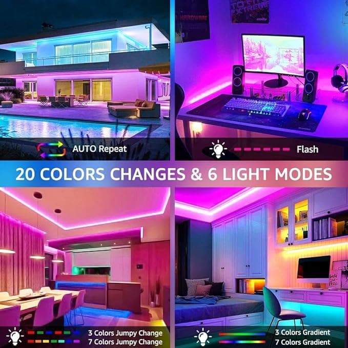 quntis-gaming-rgb-lights-led-strip-5-meter-mit-fernbedienung image 4