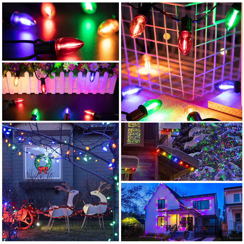 quntis-xmas-lights-c7-lichterkette-rgb-bunt-20m-48-lampen-e12 image 4