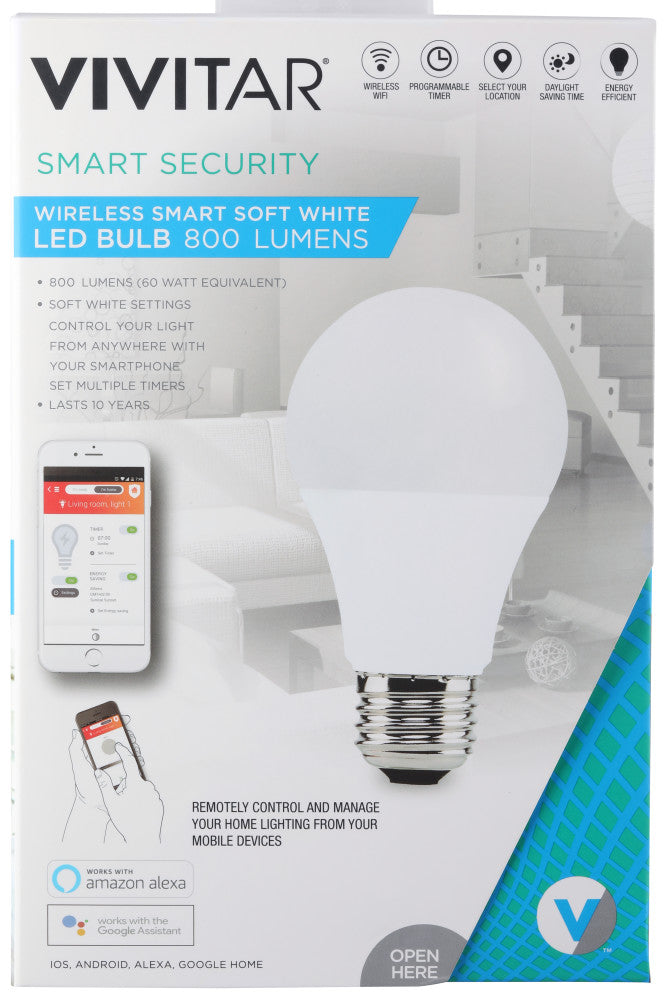 vivitar-smart-led-gl-hbirne-warmweiss-800lm-wlan-dimmbar image 2
