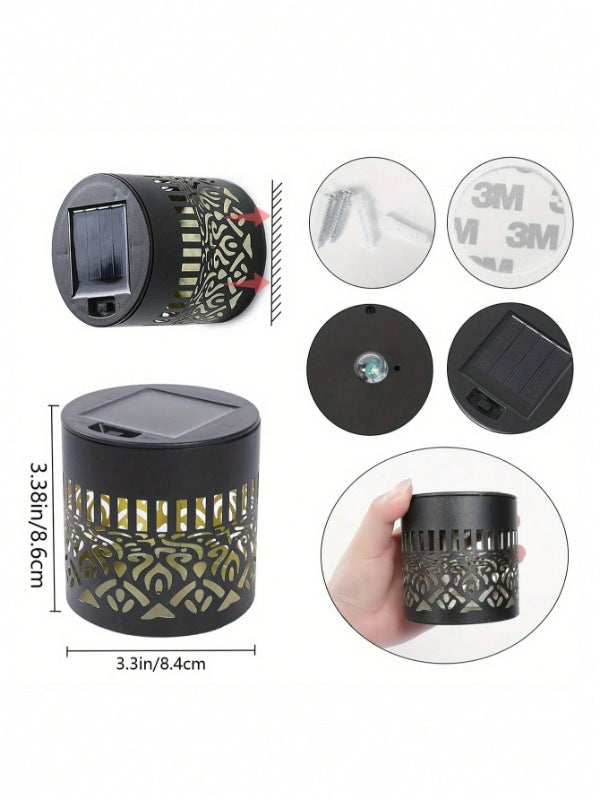 quntis-led-solar-lights-wandleuchte-solar-mandala-2er-set-rgb-ip65 image 3