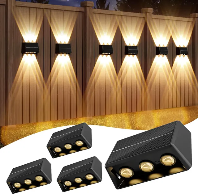 quntis-led-solar-lights-zaunlicht-rgbcw-4er-ip65-up-down image 1