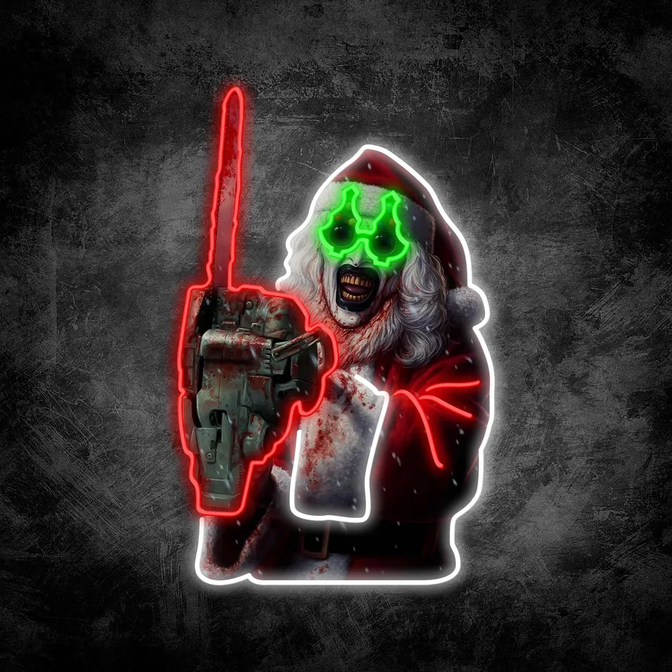 quntis-halloween-lights-terrifier-3-neon-sign-led-50cm-art-the-clown image 1