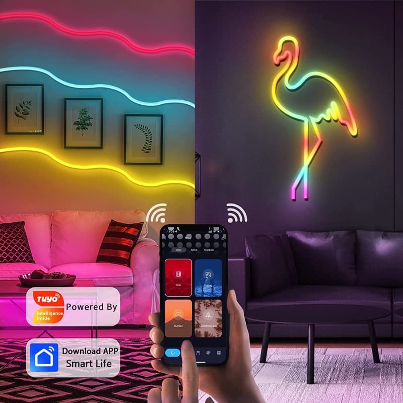 quntis-gaming-rgb-lights-neon-strip-5-m-rgb-bluetooth image 2
