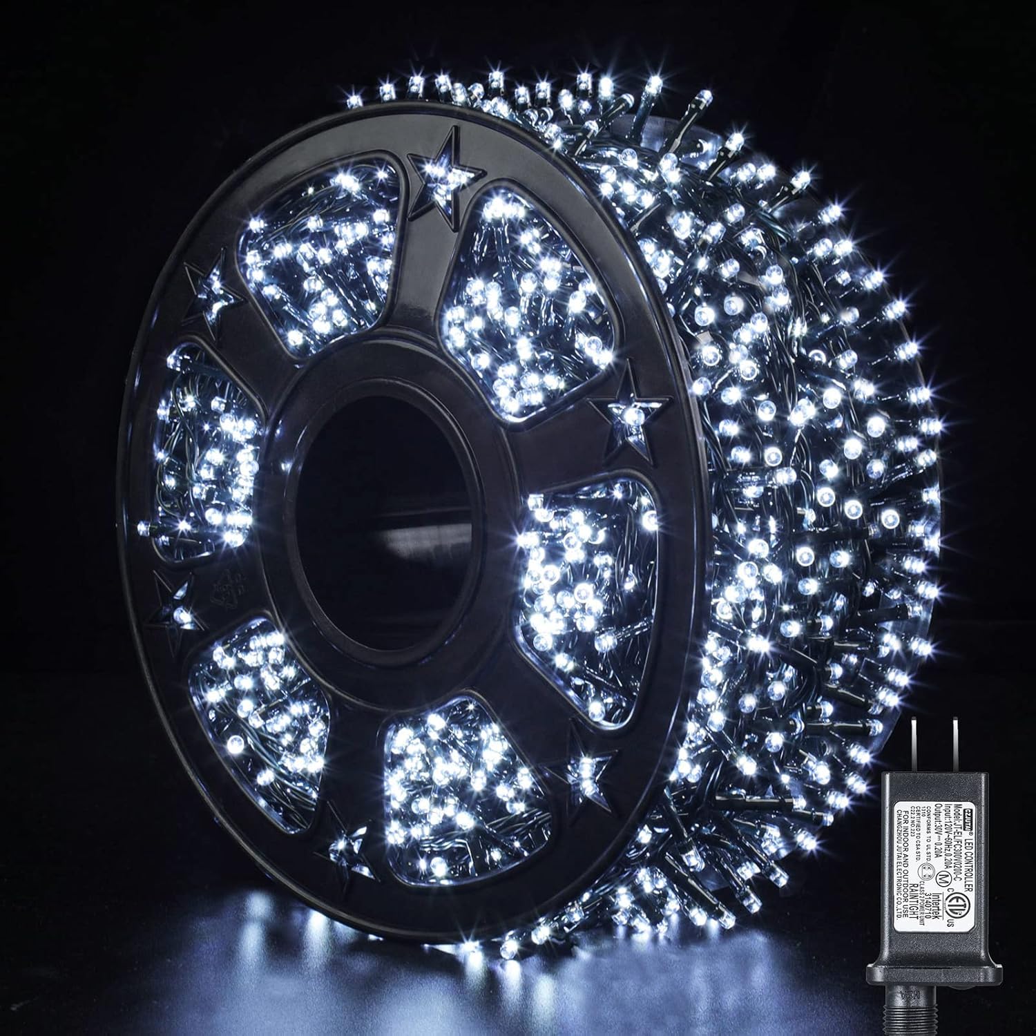 quntis-xmas-lights-164ft-lichterkette-kaltwei-2000-led image 1