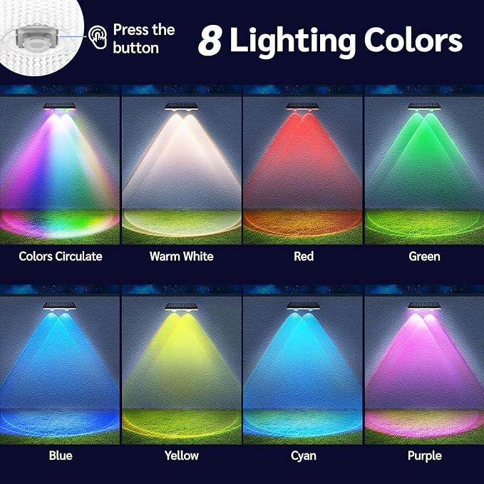 quntis-led-solar-zaunleuchten-4er-set-rgb-warmwei-ip65 image 4