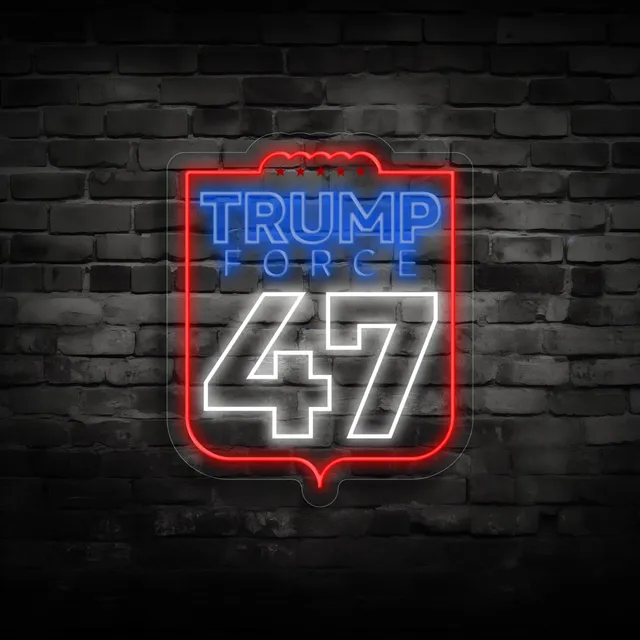 quntis-neon-signs-trump-47-neon-schild-50cm-led image 1