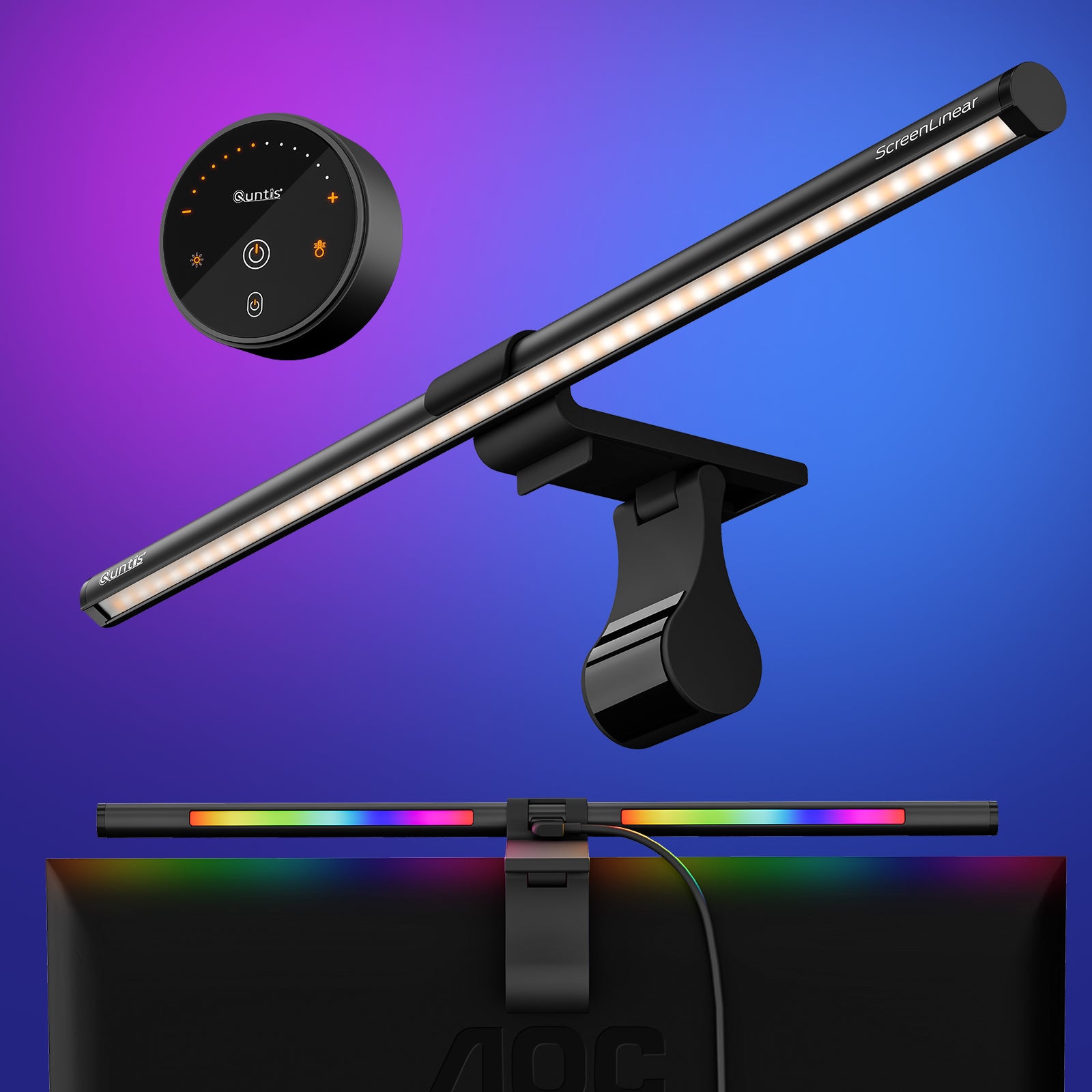 quntis-im-series-monitor-light-bar-20-zoll-rgb-ra95 image 1