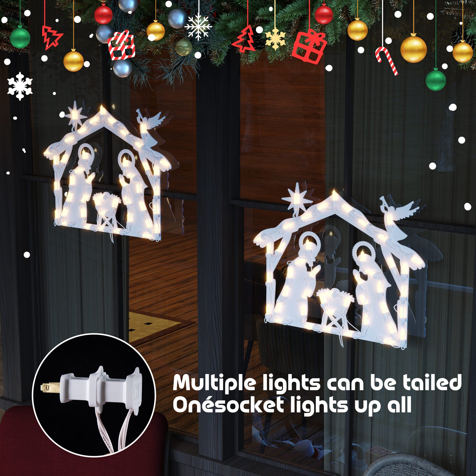 quntis-xmas-lights-fensterbild-krippe-50-led-warmwei image 3