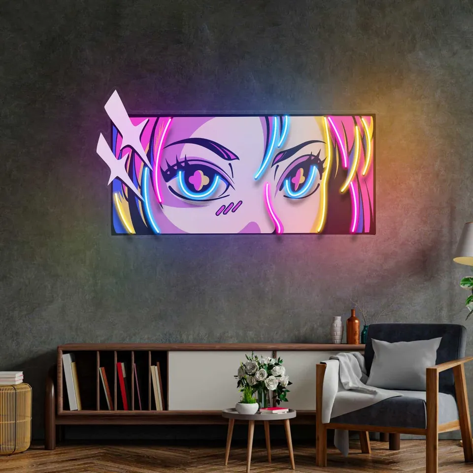 quntis-neon-signs-anime-eyes-neonschild-50cm-gaming-zimmer image 1