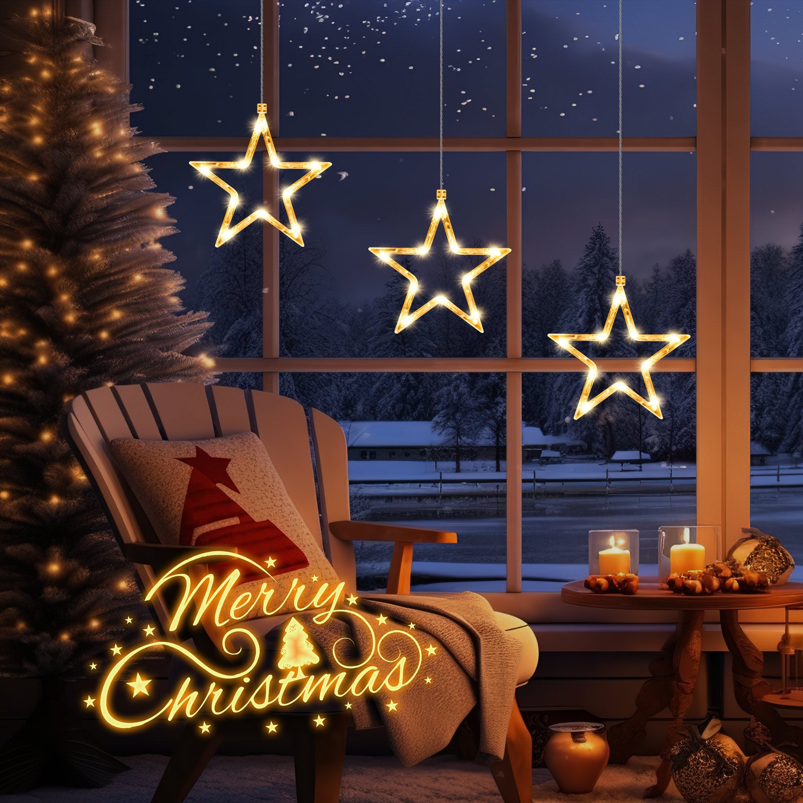 quntis-xmas-lights-fenster-sterne-lichterkette-3-sterne-warmwei image 5