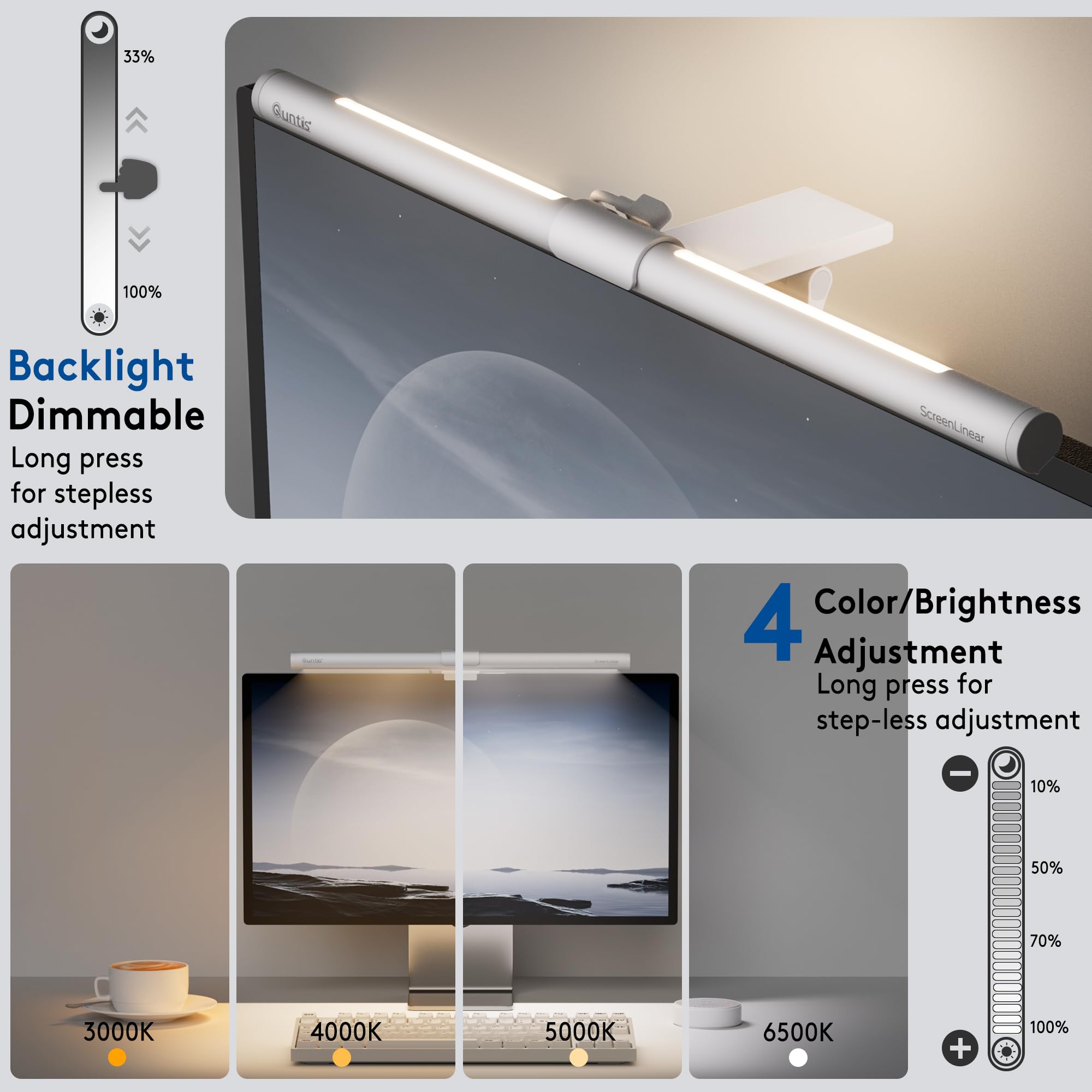 quntis-glow-screenbar-41-cm-wei-mit-hintergrundlicht image 4