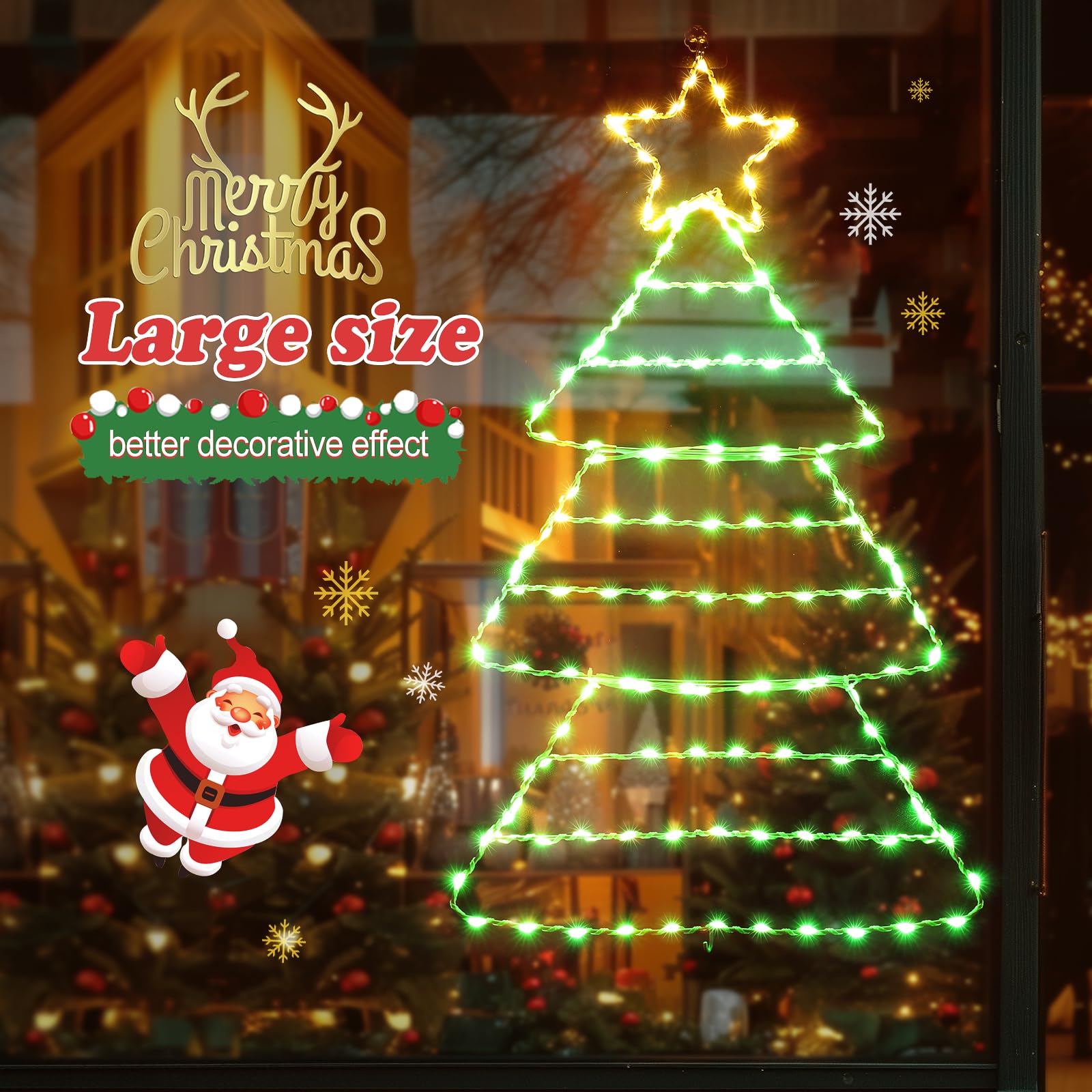 quntis-xmas-lights-tannenbaum-fenster-lichterkette-warmwei-batterie image 2