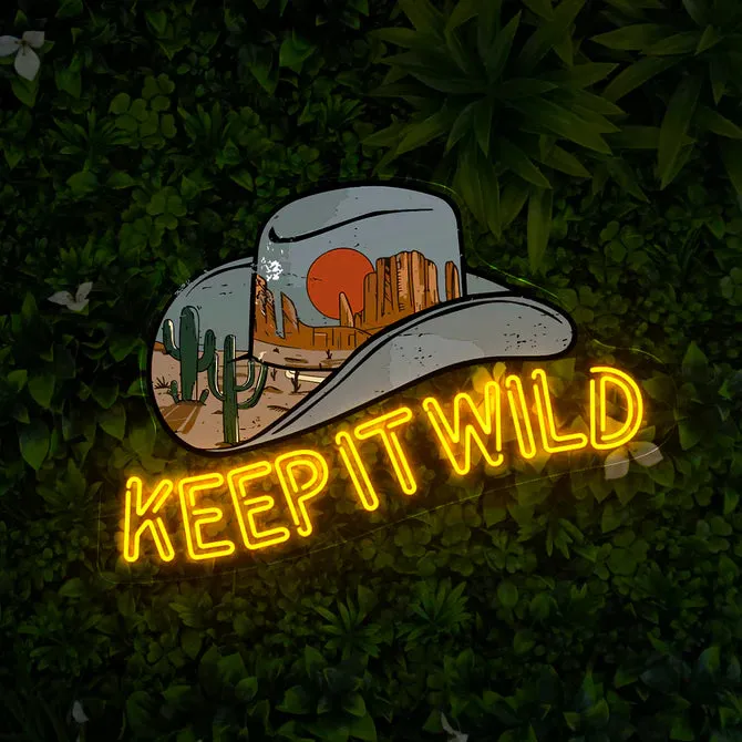 quntis-neon-signs-keep-it-wild-neon-schild-40cm-bunt image 1