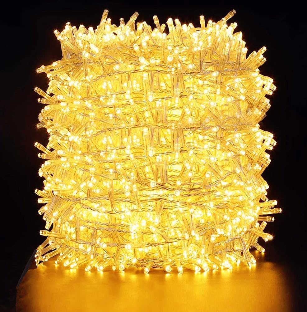 quntis-xmas-lights-100m-500-led-lichterkette-warmwei-wasserdicht image 1