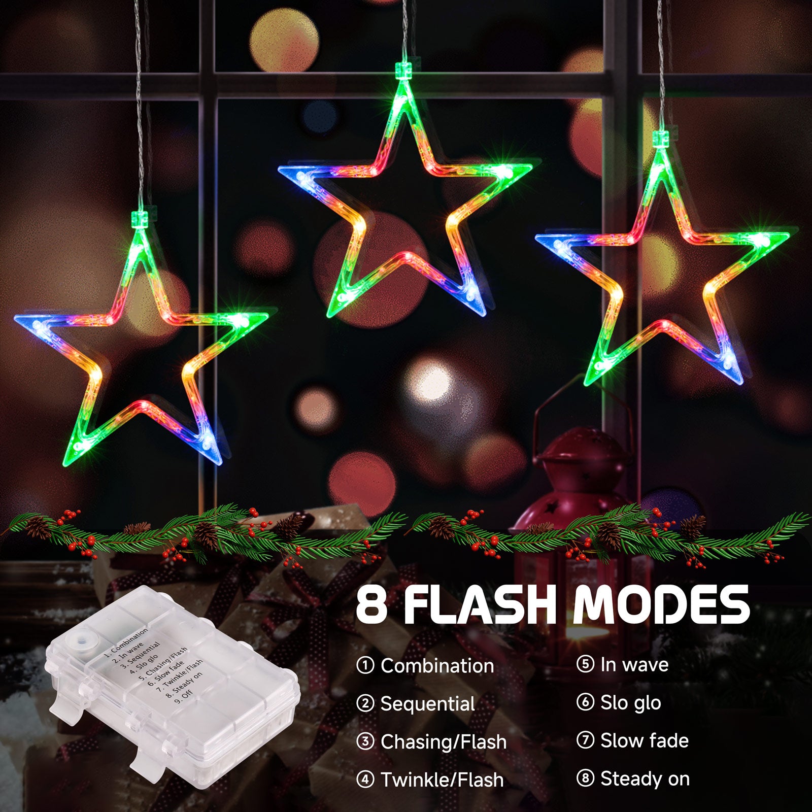 quntis-xmas-stern-lichterkette-3-sterne-30-led-bunt image 5