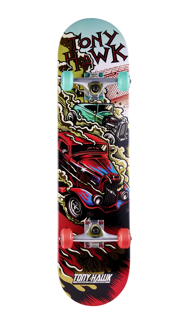 tony-hawk-31-metallic-skateboard-komplett-cars image 1