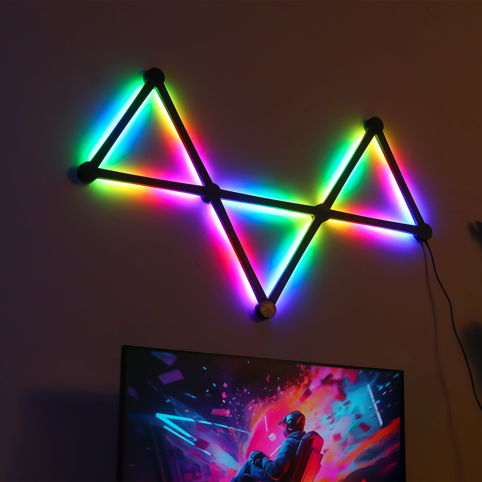 quntis-gaming-rgb-lights-glide-wandleuchte-6-lines-schwarz image 4