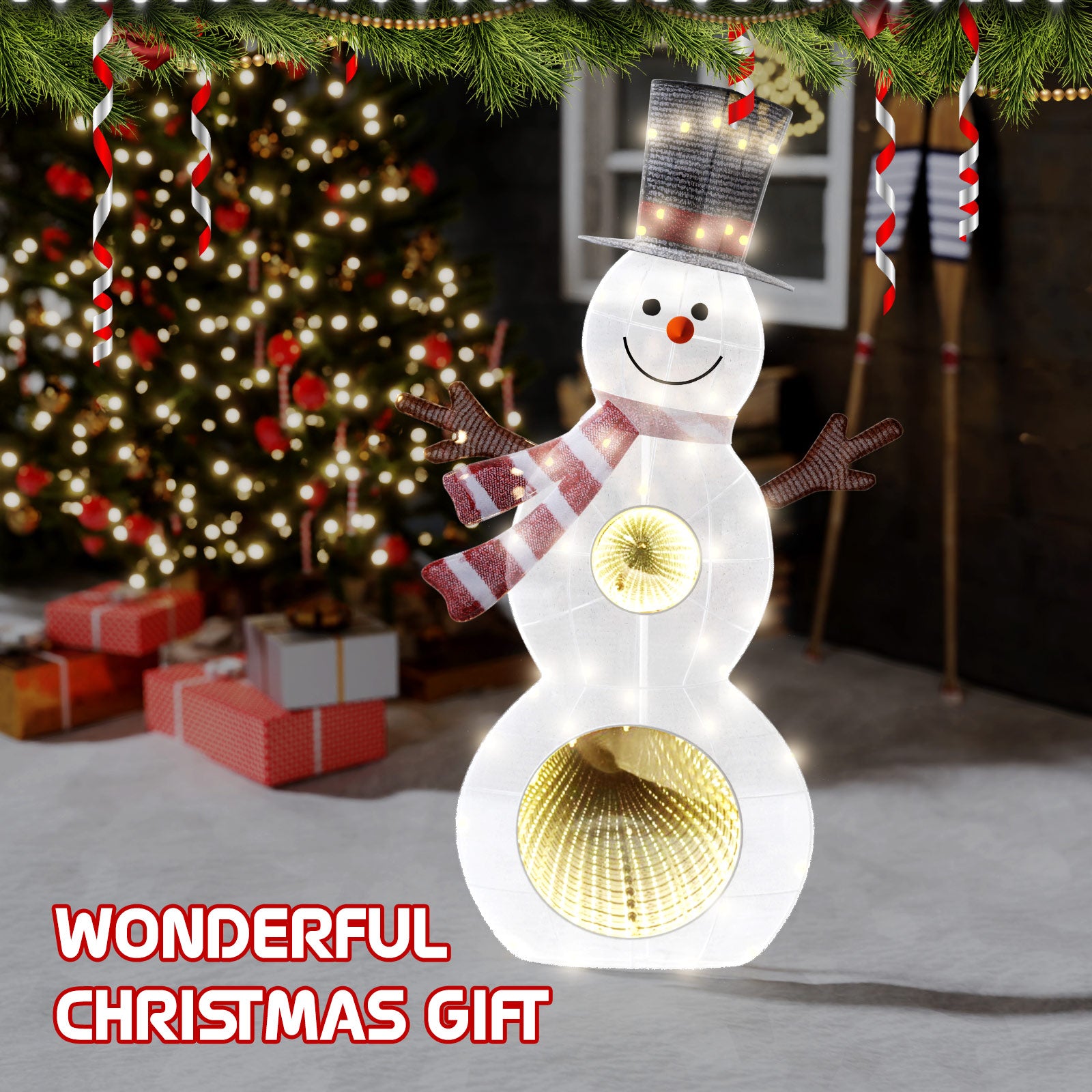 quntis-xmas-lights-schneemann-90-cm-53-led-mit-infinity-mirror image 4