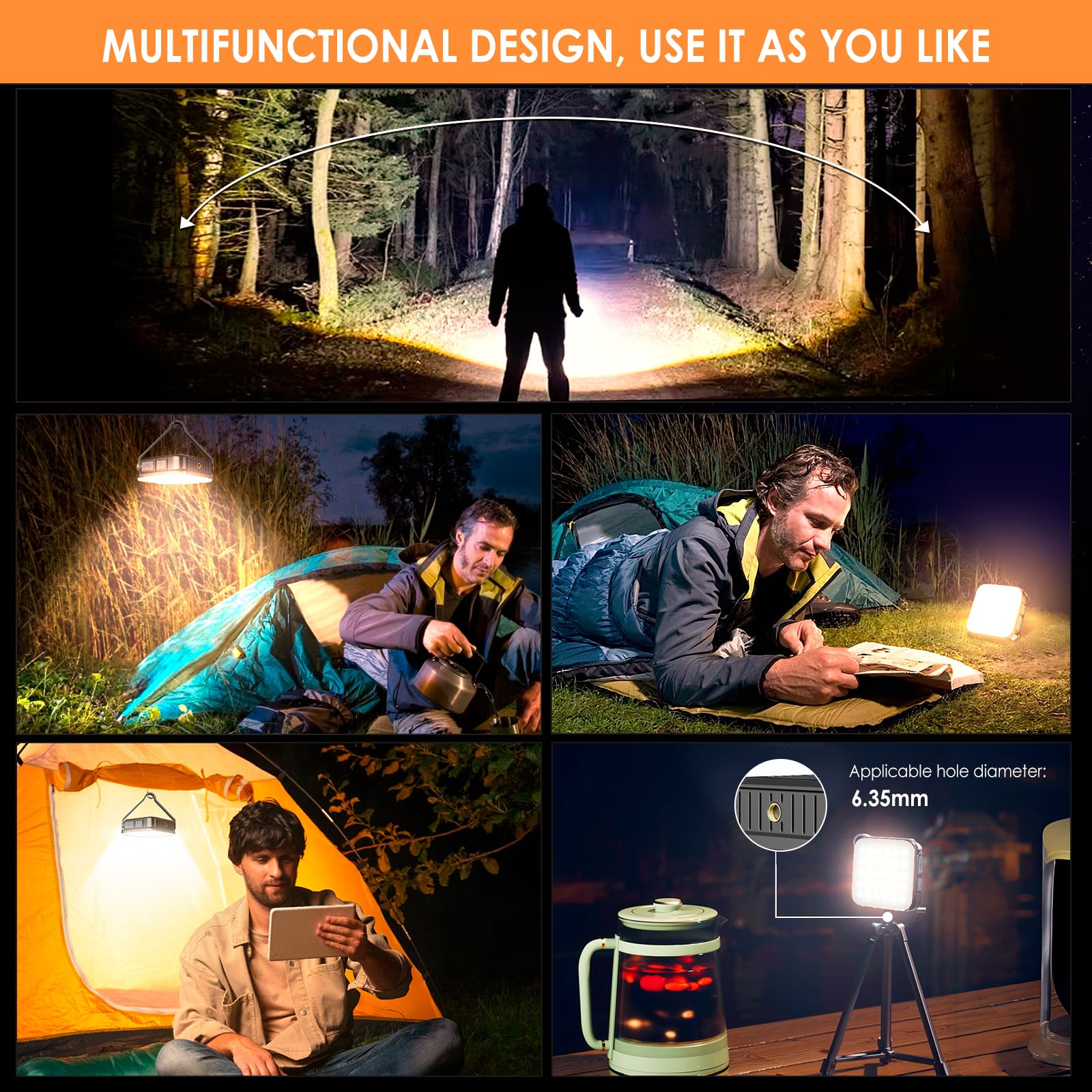 quntis-led-solar-lights-campinglaterne-solar-grau-1000-lumen image 2