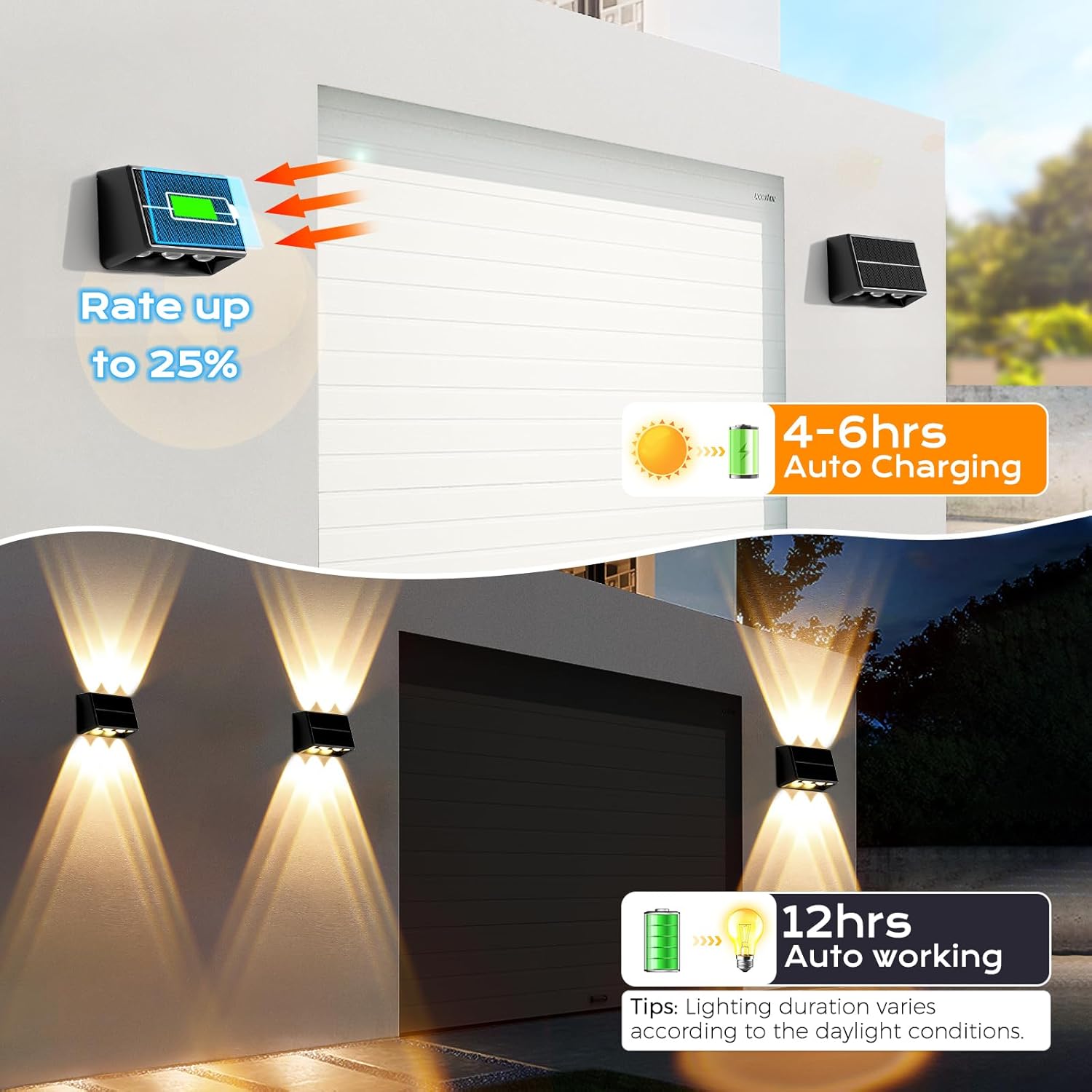 quntis-led-solar-lights-zaunlicht-rgbcw-4er-ip65-up-down image 4