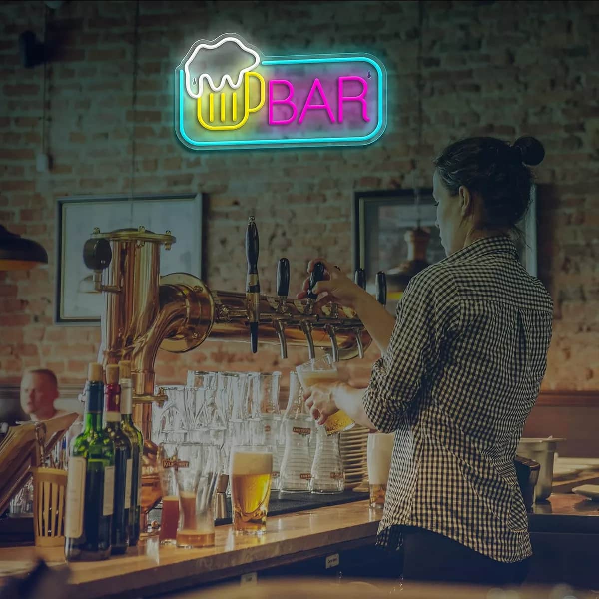 quntis-bar-neon-schild-led-40-cm-dimmbar-usb-party image 3
