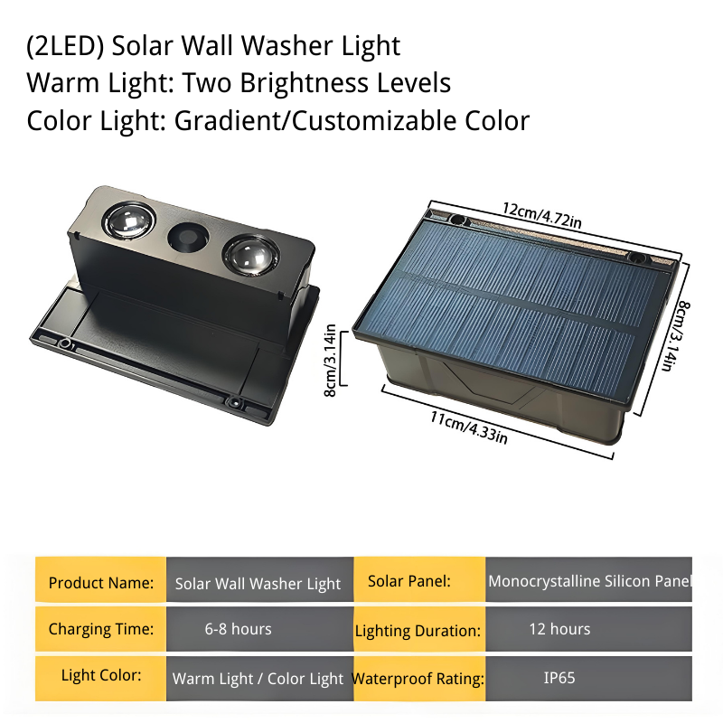 quntis-led-solar-lights-zaunlicht-warmwei-4er-set-ip65 image 3