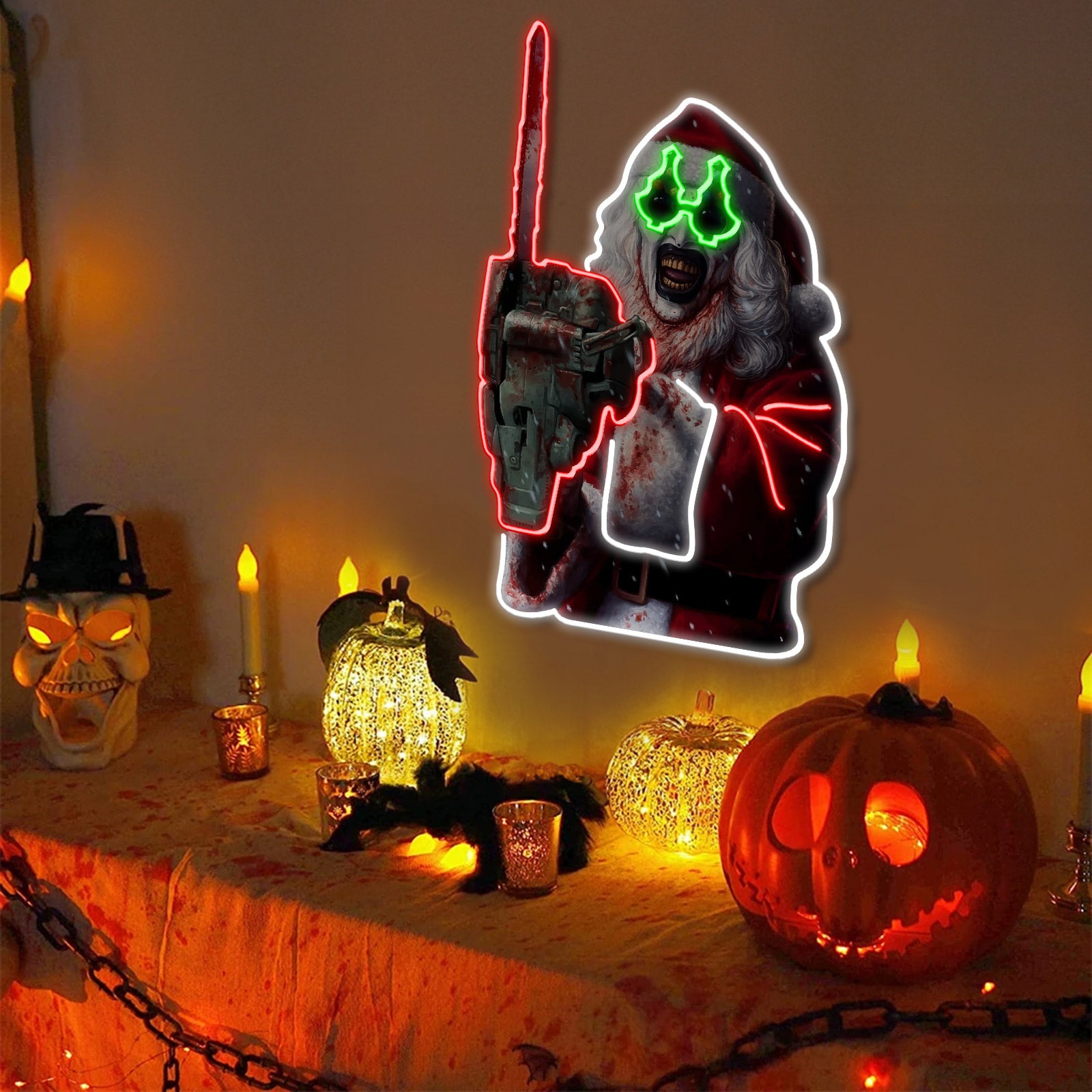 quntis-halloween-lights-terrifier-3-neon-sign-led-50cm-art-the-clown image 3
