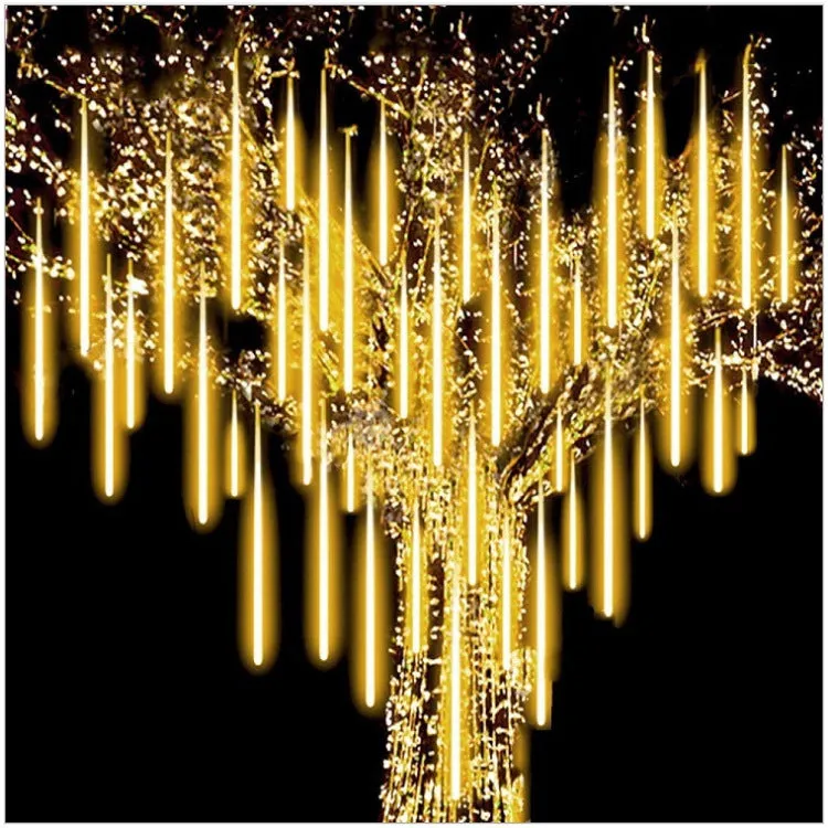 quntis-xmas-lights-meteor-lichterkette-warmwei-3m-2pcs image 1