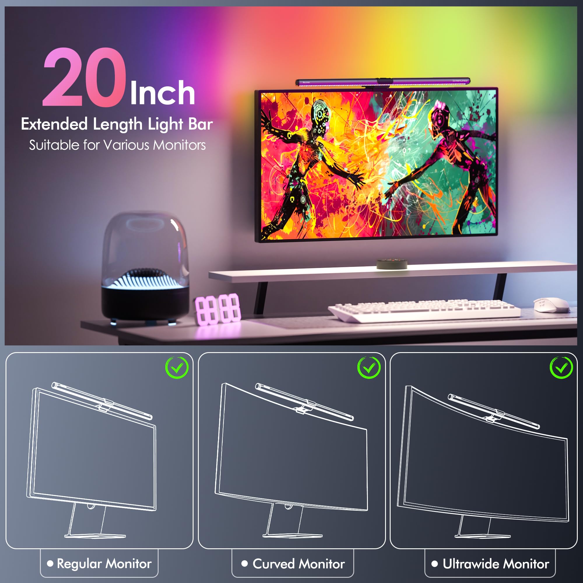 quntis-im-monitor-light-bar-grau-51-cm-rgb-mit-fernbedienung image 8