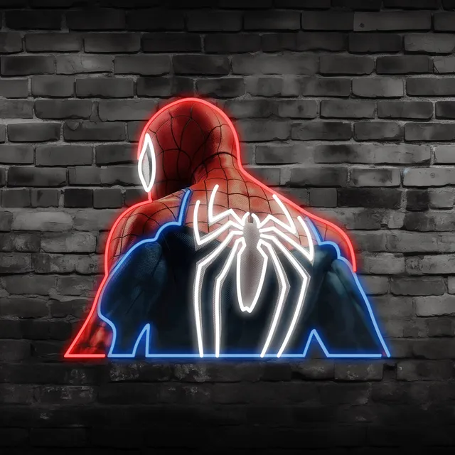 quntis-neon-signs-spider-man-led-neon-schild-40-cm-rgb image 1