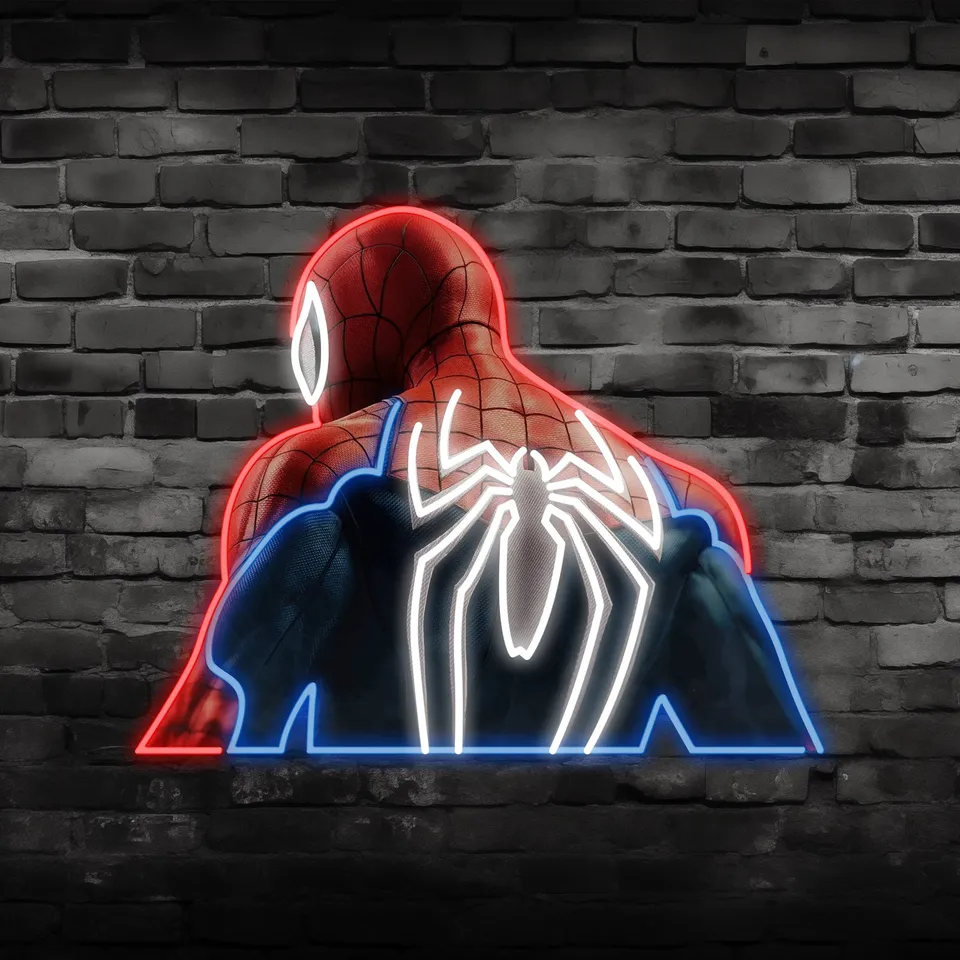 quntis-neon-signs-spider-man-led-neon-schild-40-cm-rgb image 1