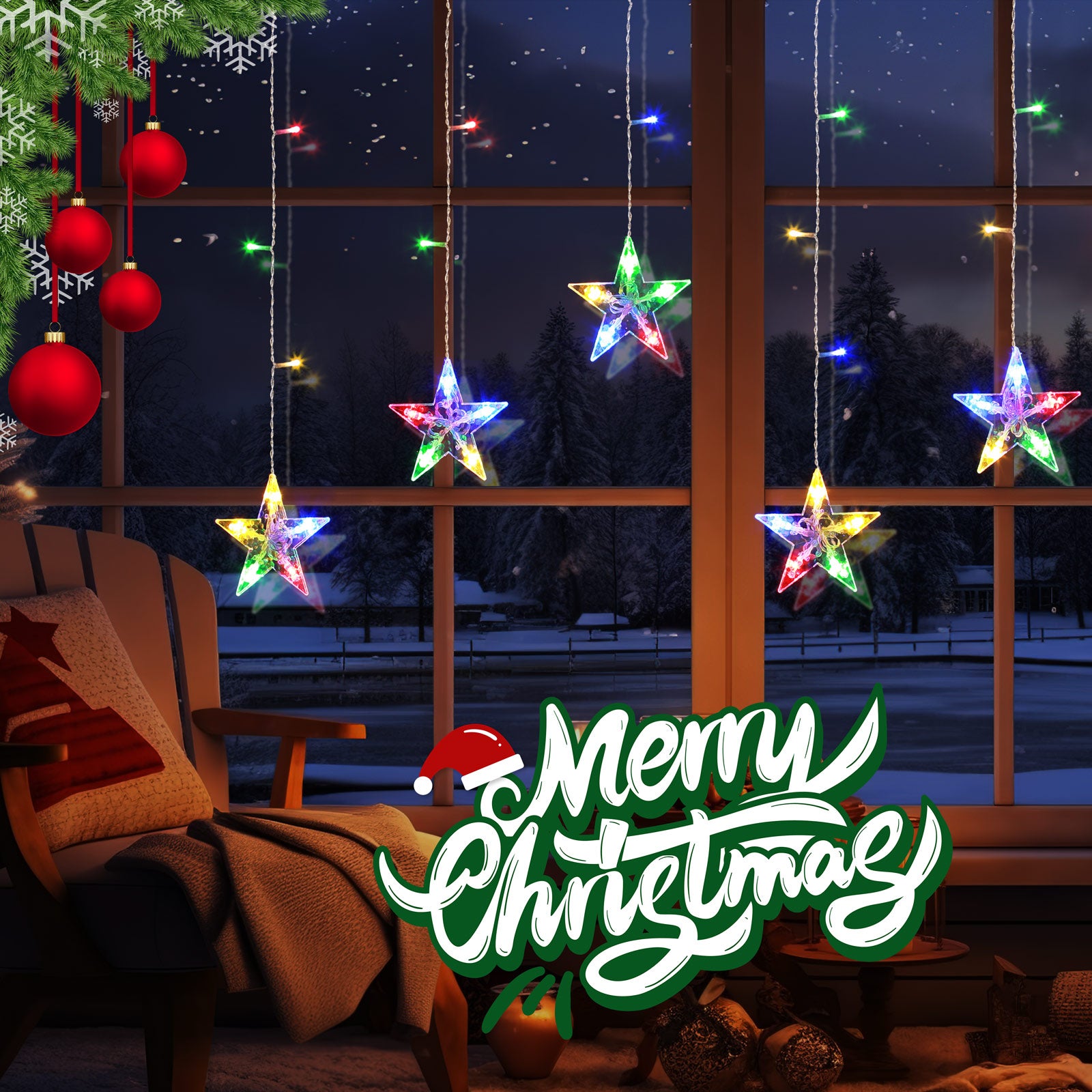 quntis-xmas-lights-sternenvorhang-36-leds-warmwei image 8
