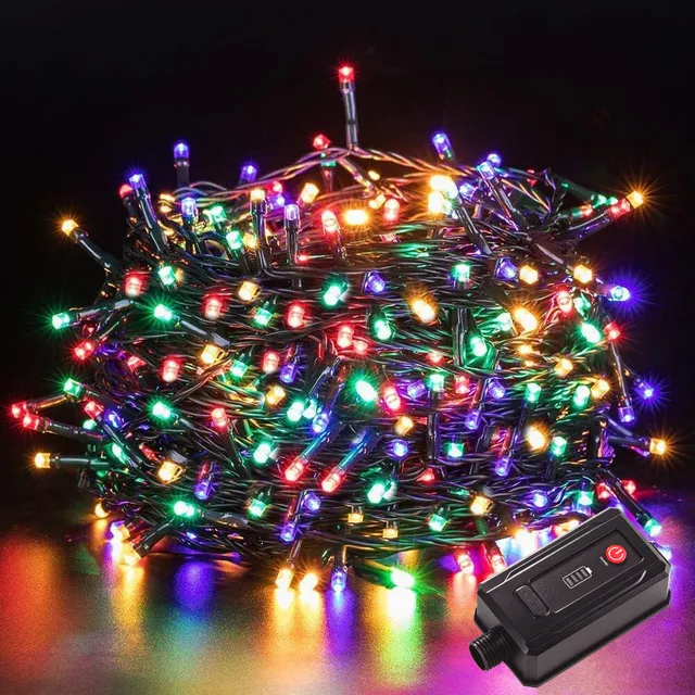 quntis-xmas-lights-300-led-lichterkette-bunt-akku-40m image 1