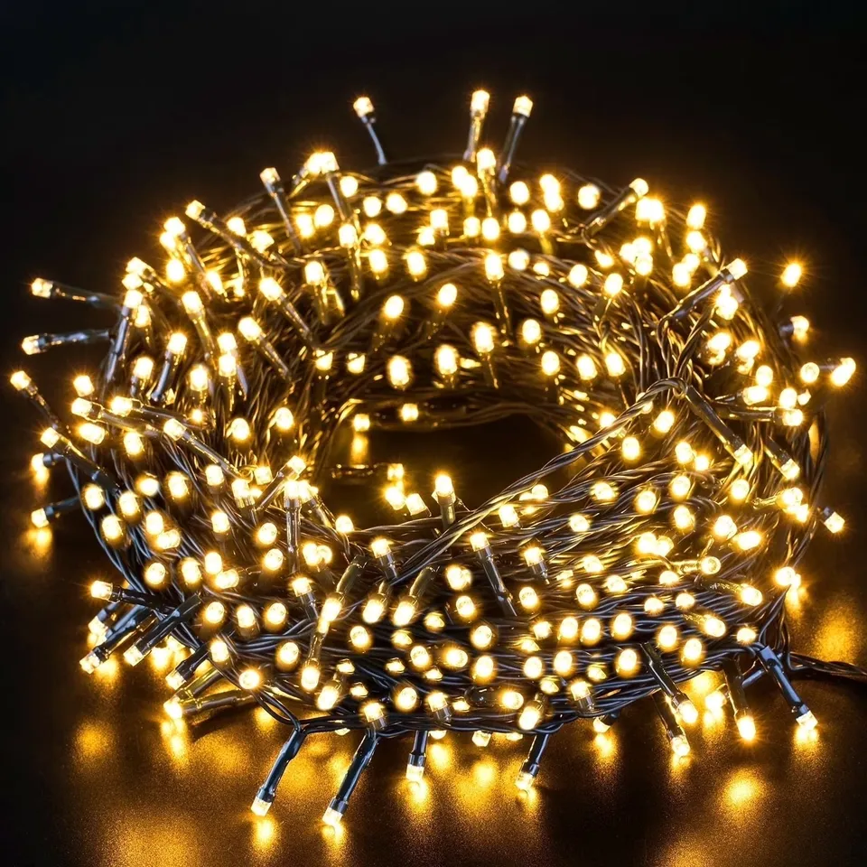 quntis-xmas-lights-lichterkette-300-led-warmwei-batterie image 1