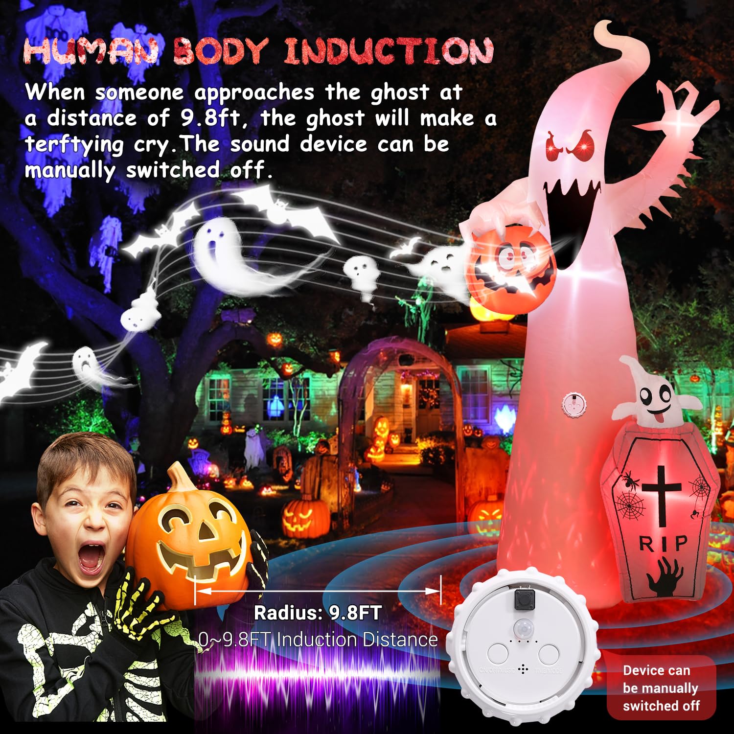 quntis-halloween-lights-geist-aufblasbar-3-6m-mit-sound image 7
