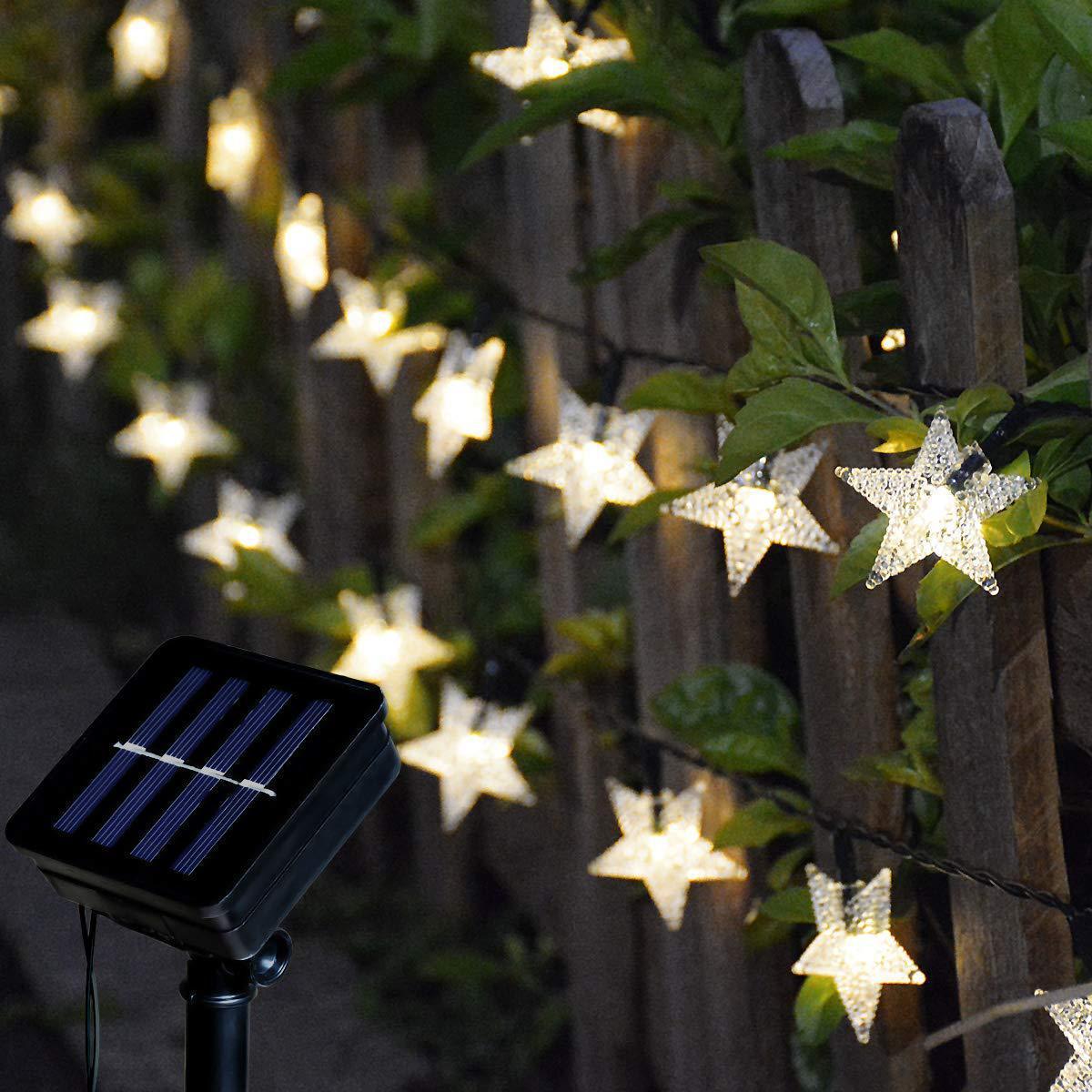 quntis-xmas-lights-solar-stern-lichterkette-9-75m-warmwei-8-modi image 5