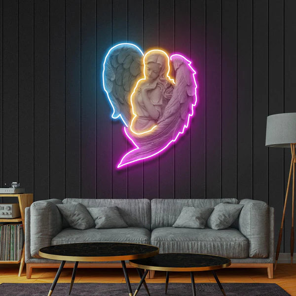quntis-neon-signs-engel-herz-neonschild-50cm-led-blau-rosa image 3
