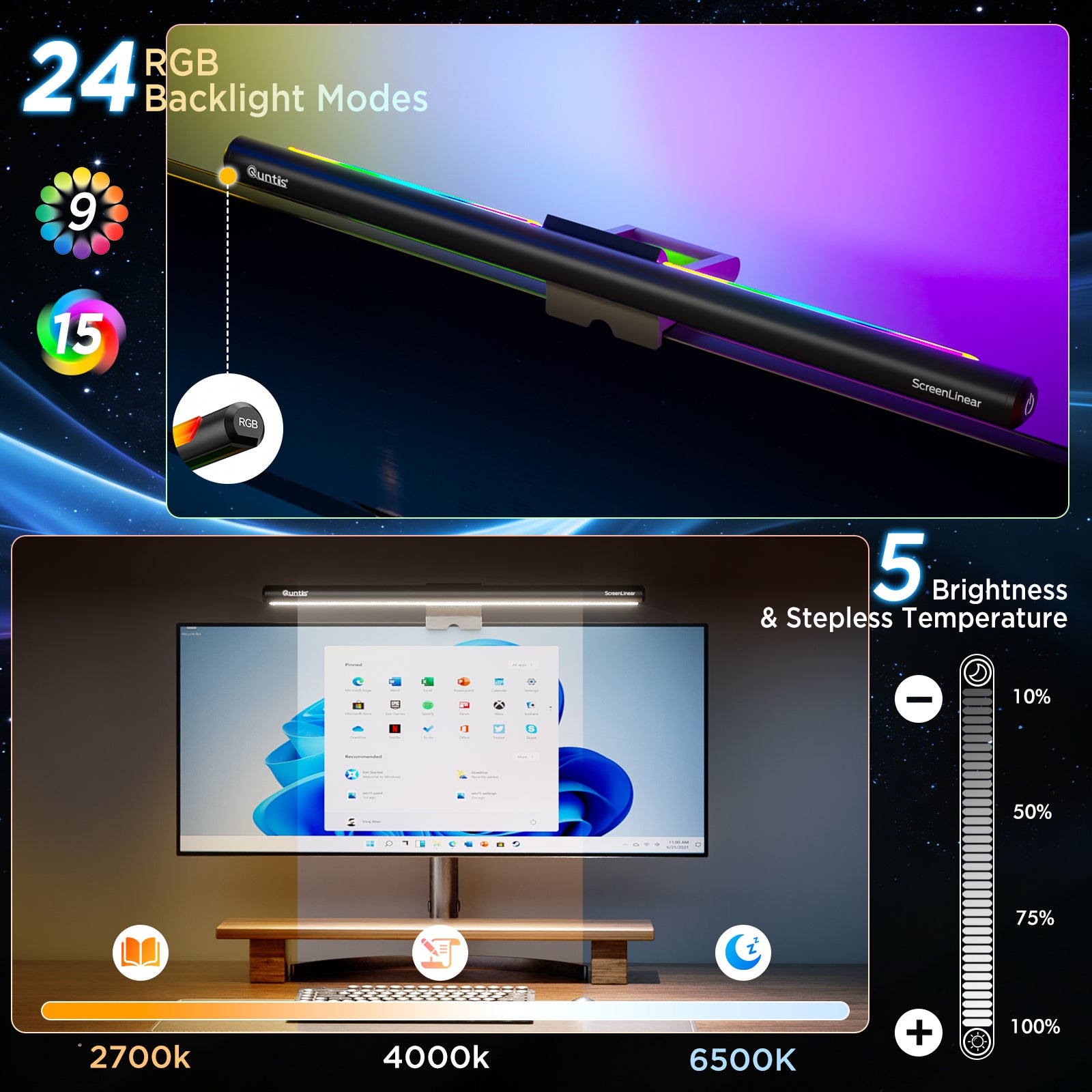 quntis-im-series-monitor-light-bar-40cm-rgb-dimmbar-schwarz image 8