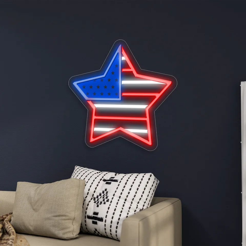 quntis-neon-signs-stern-neonschild-40cm-led-wanddeko image 1